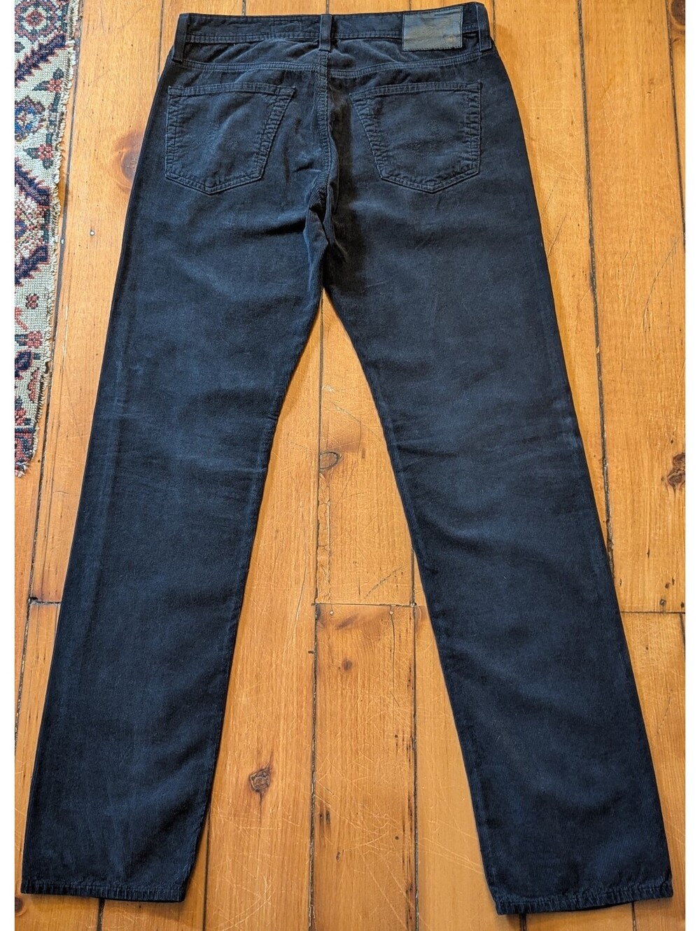 NWT AG GRADUATE TAILORED LEG BLACK CORDUROY PANTS 100% COTTON | 32 x 34 - Picture 3 of 5